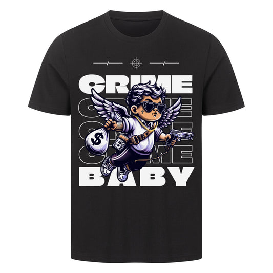 Crime Baby - Premium Shirt T-Shirt  S Schwarz  Tattoo Fashion von inked-mafia.de. Dieses Teil gehört in jeden Kleiderschrank eines inked-rebels! Finde ideale Geschenke für Tätowierte, Tattoofans oder Tätowierer.