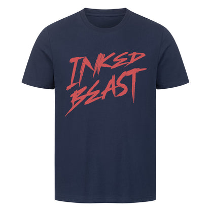 Inked Beast - Premium Shirt T-Shirt  S Navy Blue  Tattoo Fashion von inked-mafia.de. Dieses Teil gehört in jeden Kleiderschrank eines inked-rebels! Finde ideale Geschenke für Tätowierte, Tattoofans oder Tätowierer.