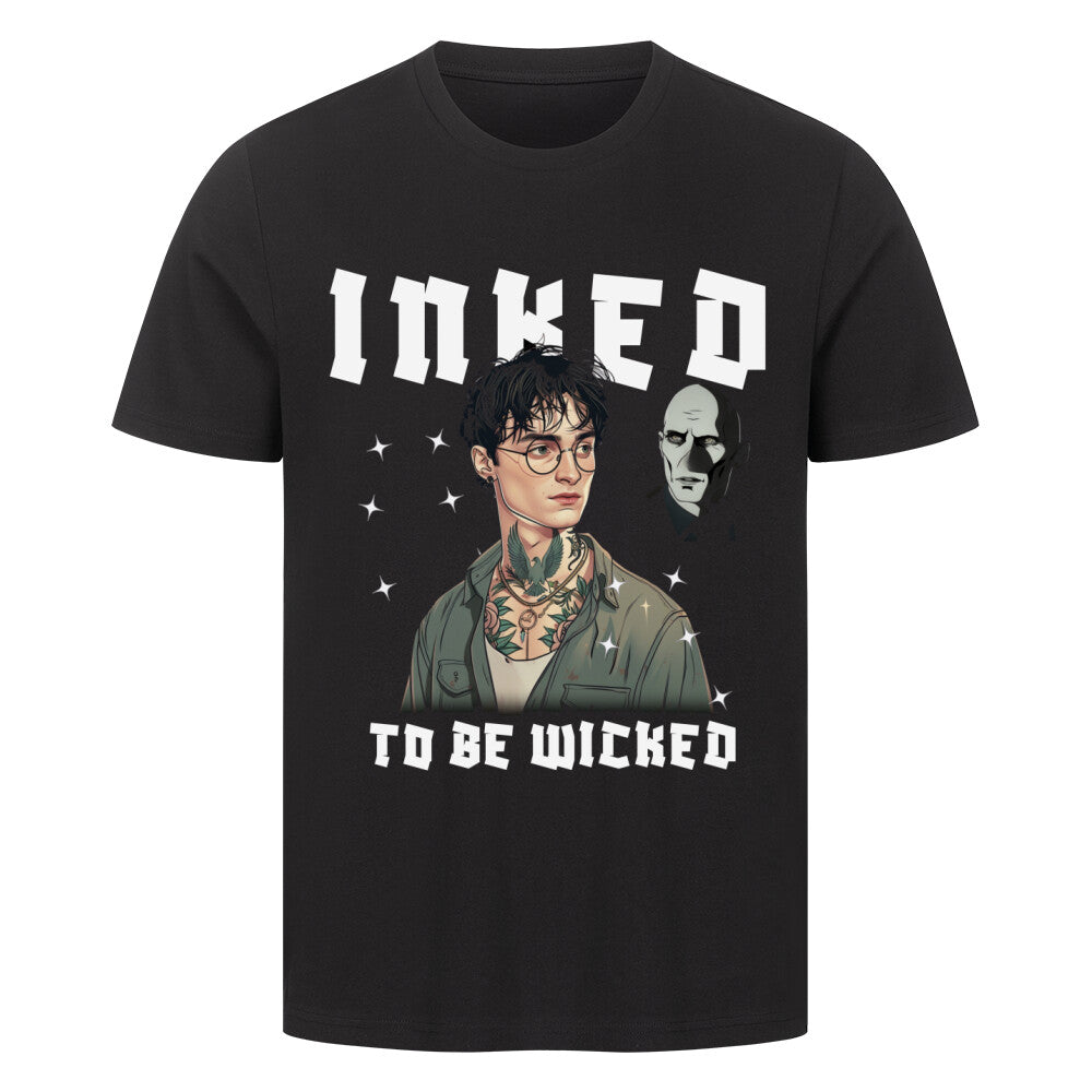 Inked to be wicked - Premium Shirt T-Shirt  S Schwarz  Tattoo Fashion von inked-mafia.de. Dieses Teil gehört in jeden Kleiderschrank eines inked-rebels! Finde ideale Geschenke für Tätowierte, Tattoofans oder Tätowierer.