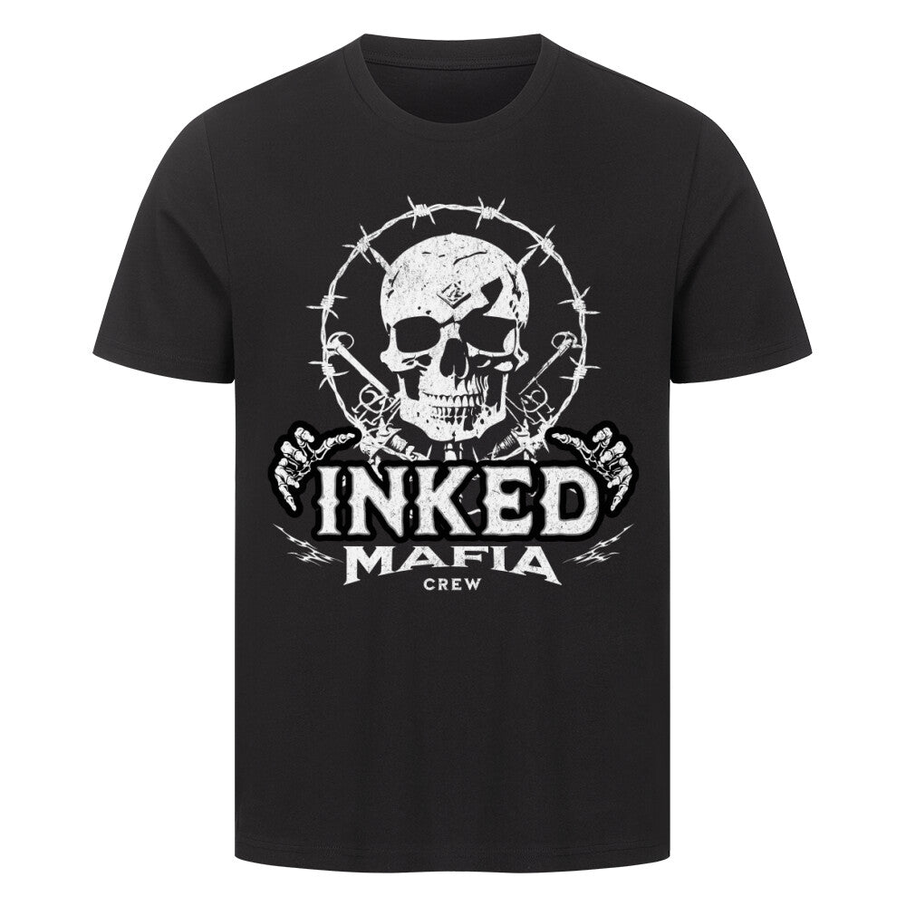 Inked-Mafia Crew - Premium Shirt T-Shirt  S Schwarz  Tattoo Fashion von inked-mafia.de. Dieses Teil gehört in jeden Kleiderschrank eines inked-rebels! Finde ideale Geschenke für Tätowierte, Tattoofans oder Tätowierer.