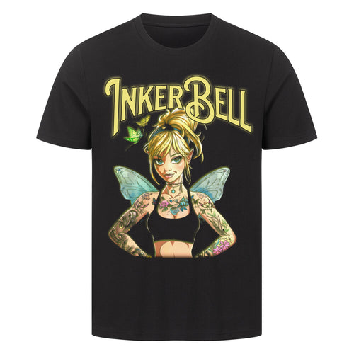 Inkerbell - Premium Shirt T-Shirt  S Schwarz  Tattoo Fashion von inked-mafia.de. Dieses Teil gehört in jeden Kleiderschrank eines inked-rebels! Finde ideale Geschenke für Tätowierte, Tattoofans oder Tätowierer.