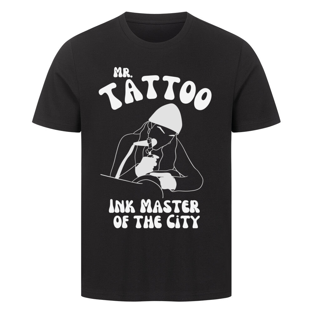 Mr. Tattoo  - Premium Shirt T-Shirt  S Schwarz  Tattoo Fashion von inked-mafia.de. Dieses Teil gehört in jeden Kleiderschrank eines inked-rebels! Finde ideale Geschenke für Tätowierte, Tattoofans oder Tätowierer.