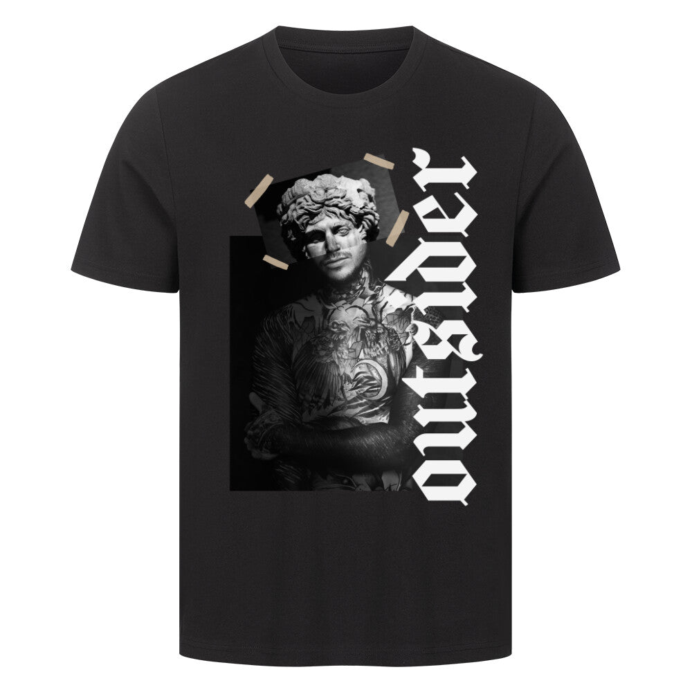 Outsider - Premium Shirt T-Shirt  S Schwarz  Tattoo Fashion von inked-mafia.de. Dieses Teil gehört in jeden Kleiderschrank eines inked-rebels! Finde ideale Geschenke für Tätowierte, Tattoofans oder Tätowierer.