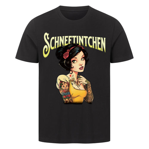 Schneetintchen - Premium Shirt T-Shirt  S Schwarz  Tattoo Fashion von inked-mafia.de. Dieses Teil gehört in jeden Kleiderschrank eines inked-rebels! Finde ideale Geschenke für Tätowierte, Tattoofans oder Tätowierer.