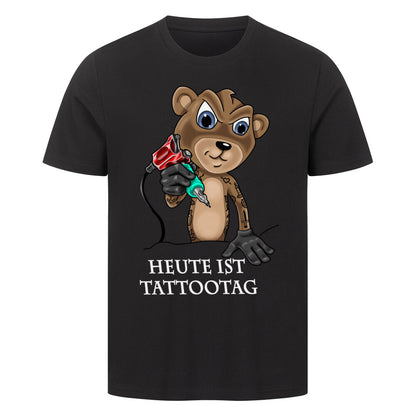 Tattootag - Premium Shirt T-Shirt  S Schwarz  Tattoo Fashion von inked-mafia.de. Dieses Teil gehört in jeden Kleiderschrank eines inked-rebels! Finde ideale Geschenke für Tätowierte, Tattoofans oder Tätowierer.