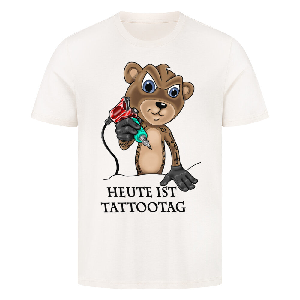 Tattootag - Premium Shirt T-Shirt  S Beige  Tattoo Fashion von inked-mafia.de. Dieses Teil gehört in jeden Kleiderschrank eines inked-rebels! Finde ideale Geschenke für Tätowierte, Tattoofans oder Tätowierer.