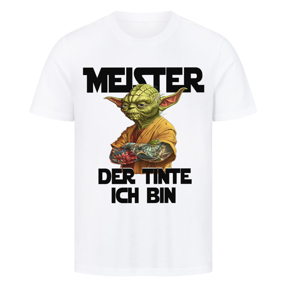 Meister der Tinte - Premium Shirt T-Shirt  S Weiß  Tattoo Fashion von inked-mafia.de. Dieses Teil gehört in jeden Kleiderschrank eines inked-rebels! Finde ideale Geschenke für Tätowierte, Tattoofans oder Tätowierer.