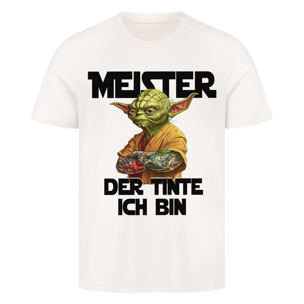 Meister der Tinte - Premium Shirt T-Shirt  S Beige  Tattoo Fashion von inked-mafia.de. Dieses Teil gehört in jeden Kleiderschrank eines inked-rebels! Finde ideale Geschenke für Tätowierte, Tattoofans oder Tätowierer.