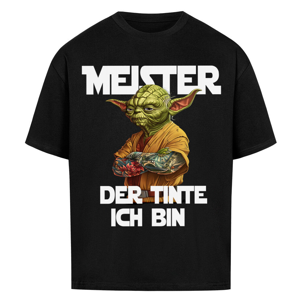 Meister der Tinte - Heavy Oversized Shirt T-Shirt  XS Schwarz  Tattoo Fashion von inked-mafia.de. Dieses Teil gehört in jeden Kleiderschrank eines inked-rebels! Finde ideale Geschenke für Tätowierte, Tattoofans oder Tätowierer.