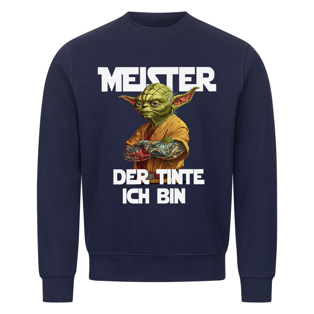 Meister der Tinte - Sweatshirt Sweatshirt  S Navy Blue  Tattoo Fashion von inked-mafia.de. Dieses Teil gehört in jeden Kleiderschrank eines inked-rebels! Finde ideale Geschenke für Tätowierte, Tattoofans oder Tätowierer.