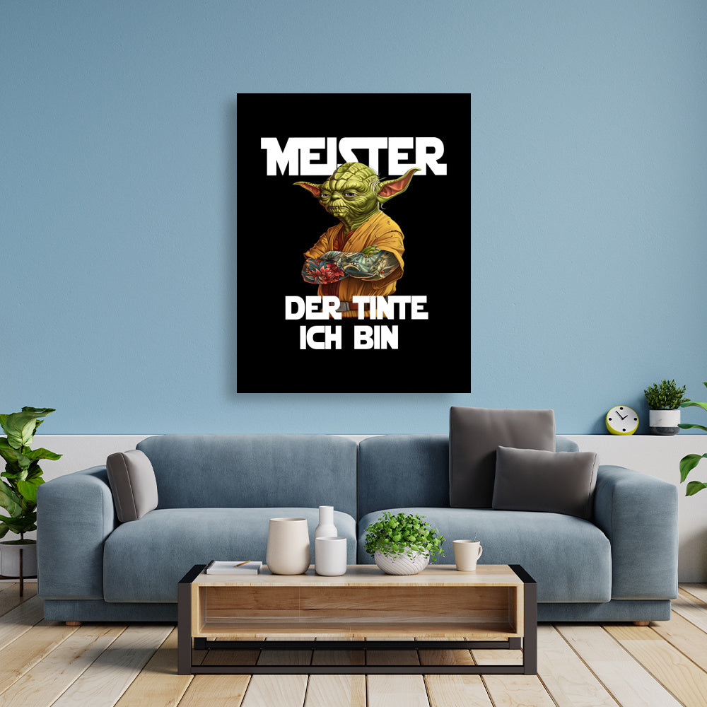 Meister der Tinte - Poster Poster  90cm x 120cm   Tattoo Fashion von inked-mafia.de. Dieses Teil gehört in jeden Kleiderschrank eines inked-rebels! Finde ideale Geschenke für Tätowierte, Tattoofans oder Tätowierer.