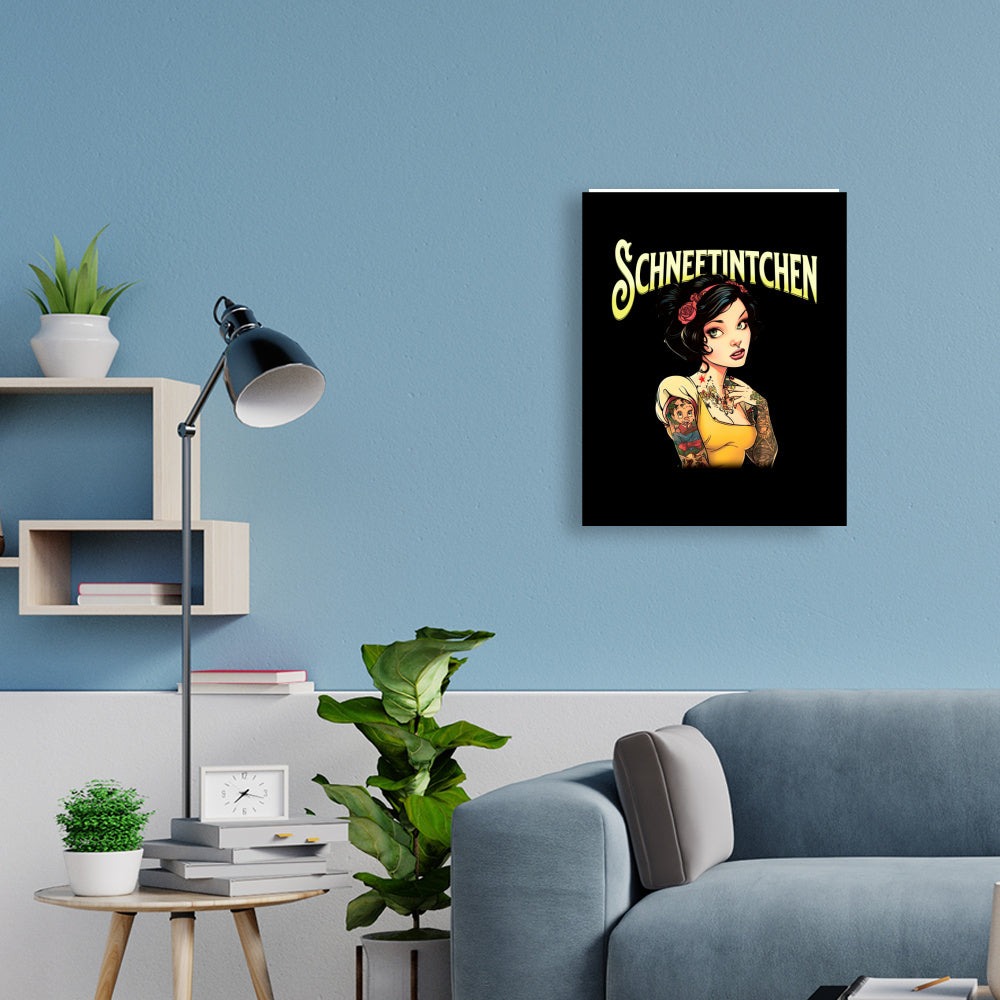 Schneetintchen - Poster Poster  45cm x 60cm   Tattoo Fashion von inked-mafia.de. Dieses Teil gehört in jeden Kleiderschrank eines inked-rebels! Finde ideale Geschenke für Tätowierte, Tattoofans oder Tätowierer.