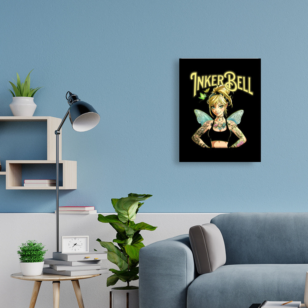 Inkerbell - Poster Poster  45cm x 60cm   Tattoo Fashion von inked-mafia.de. Dieses Teil gehört in jeden Kleiderschrank eines inked-rebels! Finde ideale Geschenke für Tätowierte, Tattoofans oder Tätowierer.