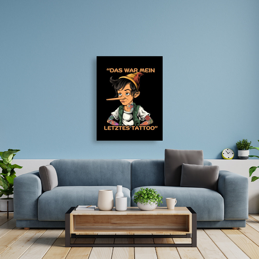 Inkocchio - Poster Poster  60cm x 80cm   Tattoo Fashion von inked-mafia.de. Dieses Teil gehört in jeden Kleiderschrank eines inked-rebels! Finde ideale Geschenke für Tätowierte, Tattoofans oder Tätowierer.