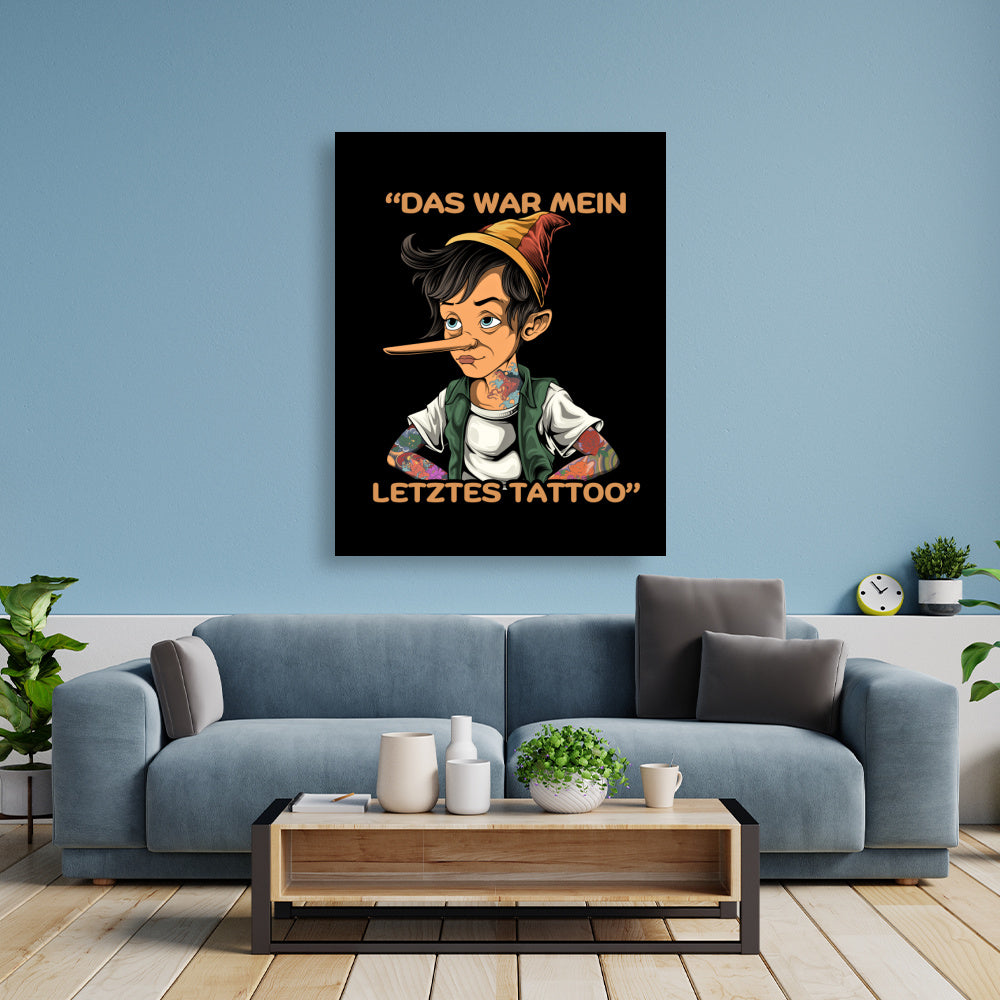 Inkocchio - Poster Poster  90cm x 120cm   Tattoo Fashion von inked-mafia.de. Dieses Teil gehört in jeden Kleiderschrank eines inked-rebels! Finde ideale Geschenke für Tätowierte, Tattoofans oder Tätowierer.