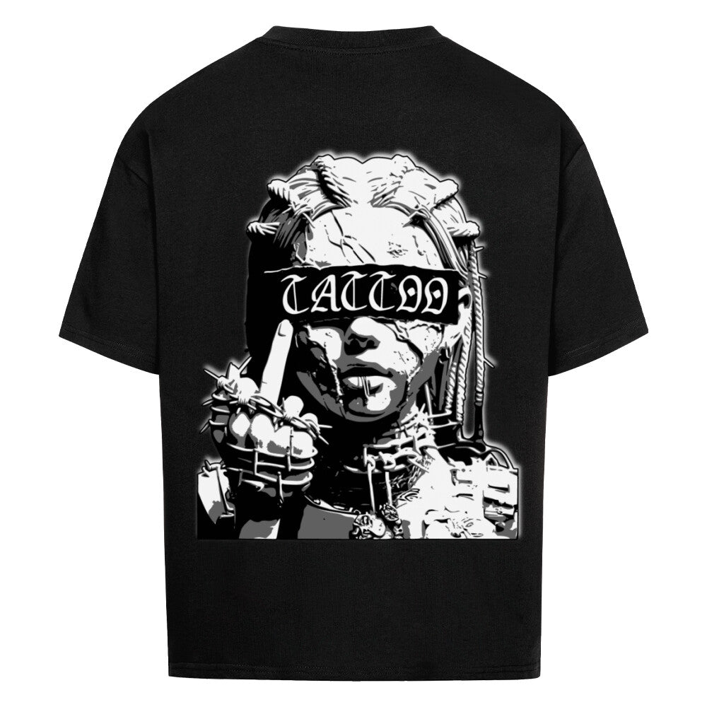 Tattoo Digga - Heavy Oversized Backprint Shirt T-Shirt  XS Schwarz  Tattoo Fashion von inked-mafia.de. Dieses Teil gehört in jeden Kleiderschrank eines inked-rebels! Finde ideale Geschenke für Tätowierte, Tattoofans oder Tätowierer.