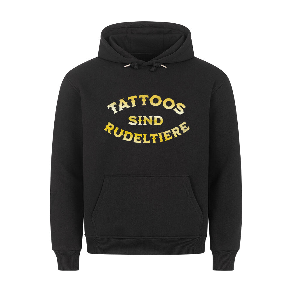 Rudeltiere - Hoodie Hoodie  S Schwarz  Tattoo Fashion von inked-mafia.de. Dieses Teil gehört in jeden Kleiderschrank eines inked-rebels! Finde ideale Geschenke für Tätowierte, Tattoofans oder Tätowierer.