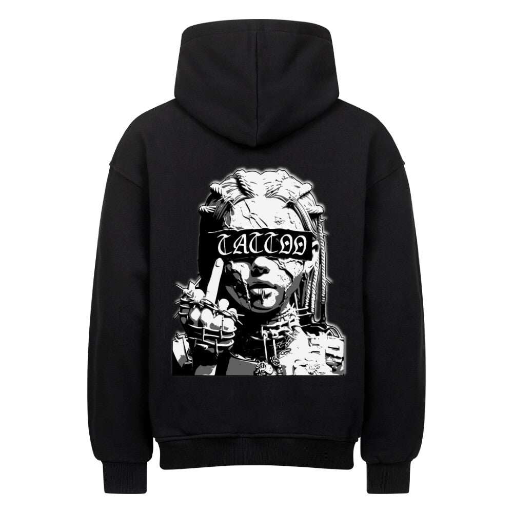 Tattoo Digga - Heavy Oversized Backprint Hoodie Hoodie  XS Schwarz  Tattoo Fashion von inked-mafia.de. Dieses Teil gehört in jeden Kleiderschrank eines inked-rebels! Finde ideale Geschenke für Tätowierte, Tattoofans oder Tätowierer.