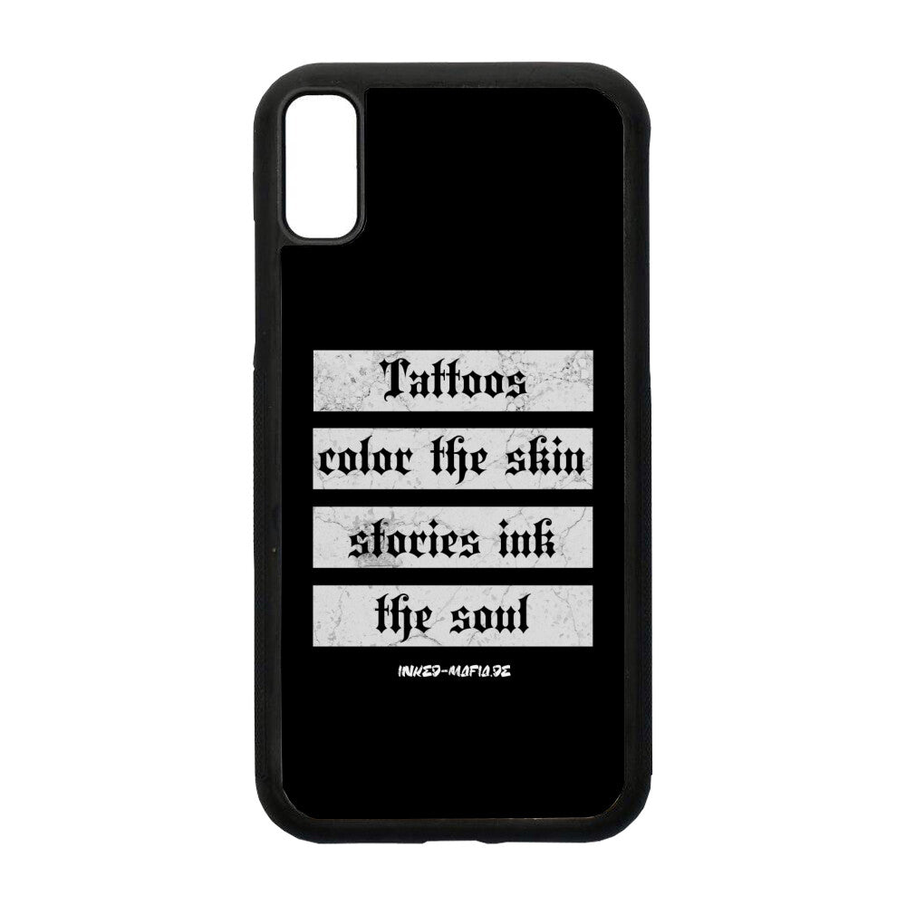 Tattoos color the skin - iPhone Hülle CoverLarge     Tattoo Fashion von inked-mafia.de. Dieses Teil gehört in jeden Kleiderschrank eines inked-rebels! Finde ideale Geschenke für Tätowierte, Tattoofans oder Tätowierer.