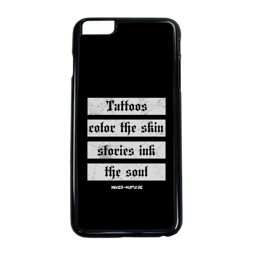 Tattoos color the skin - iPhone Hülle CoverLarge     Tattoo Fashion von inked-mafia.de. Dieses Teil gehört in jeden Kleiderschrank eines inked-rebels! Finde ideale Geschenke für Tätowierte, Tattoofans oder Tätowierer.