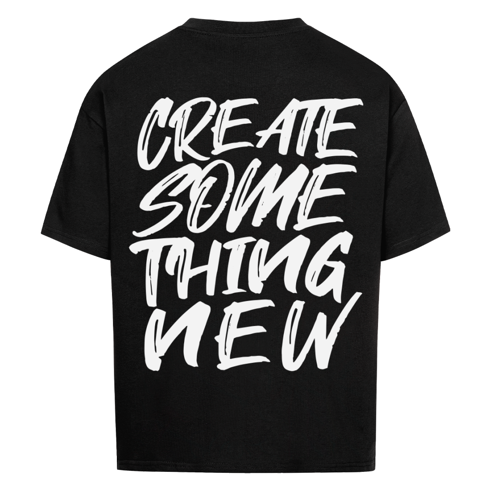 Create something new - Heavy Oversized Backprint Shirt T-Shirt  XS Schwarz  Tattoo Fashion von inked-mafia.de. Dieses Teil gehört in jeden Kleiderschrank eines inked-rebels! Finde ideale Geschenke für Tätowierte, Tattoofans oder Tätowierer.