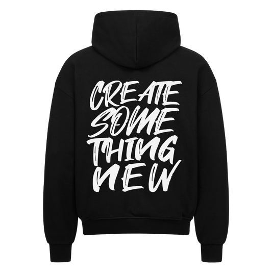 Create something new - Heavy Oversized Backprint Zipper Hoodie  S Schwarz  Tattoo Fashion von inked-mafia.de. Dieses Teil gehört in jeden Kleiderschrank eines inked-rebels! Finde ideale Geschenke für Tätowierte, Tattoofans oder Tätowierer.