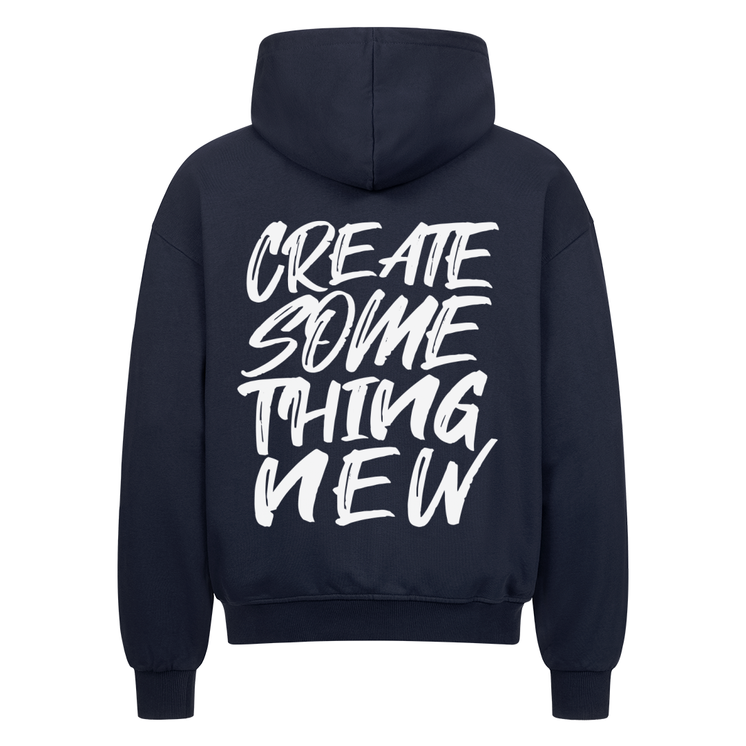 Create something new - Heavy Oversized Backprint Zipper Hoodie  S Navy Blue  Tattoo Fashion von inked-mafia.de. Dieses Teil gehört in jeden Kleiderschrank eines inked-rebels! Finde ideale Geschenke für Tätowierte, Tattoofans oder Tätowierer.