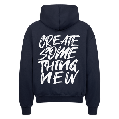 Create something new - Heavy Oversized Backprint Zipper Hoodie  S Navy Blue  Tattoo Fashion von inked-mafia.de. Dieses Teil gehört in jeden Kleiderschrank eines inked-rebels! Finde ideale Geschenke für Tätowierte, Tattoofans oder Tätowierer.