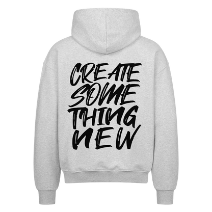 Create something new - Heavy Oversized Backprint Zipper Hoodie  S Heather Grey  Tattoo Fashion von inked-mafia.de. Dieses Teil gehört in jeden Kleiderschrank eines inked-rebels! Finde ideale Geschenke für Tätowierte, Tattoofans oder Tätowierer.