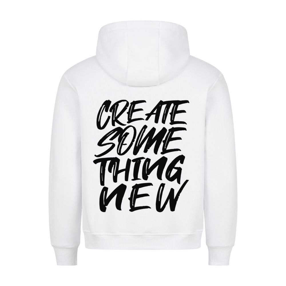 Create something new - Backprint Hoodie Hoodie  S Weiß  Tattoo Fashion von inked-mafia.de. Dieses Teil gehört in jeden Kleiderschrank eines inked-rebels! Finde ideale Geschenke für Tätowierte, Tattoofans oder Tätowierer.