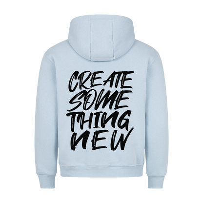 Create something new - Backprint Hoodie Hoodie  S Hellblau  Tattoo Fashion von inked-mafia.de. Dieses Teil gehört in jeden Kleiderschrank eines inked-rebels! Finde ideale Geschenke für Tätowierte, Tattoofans oder Tätowierer.