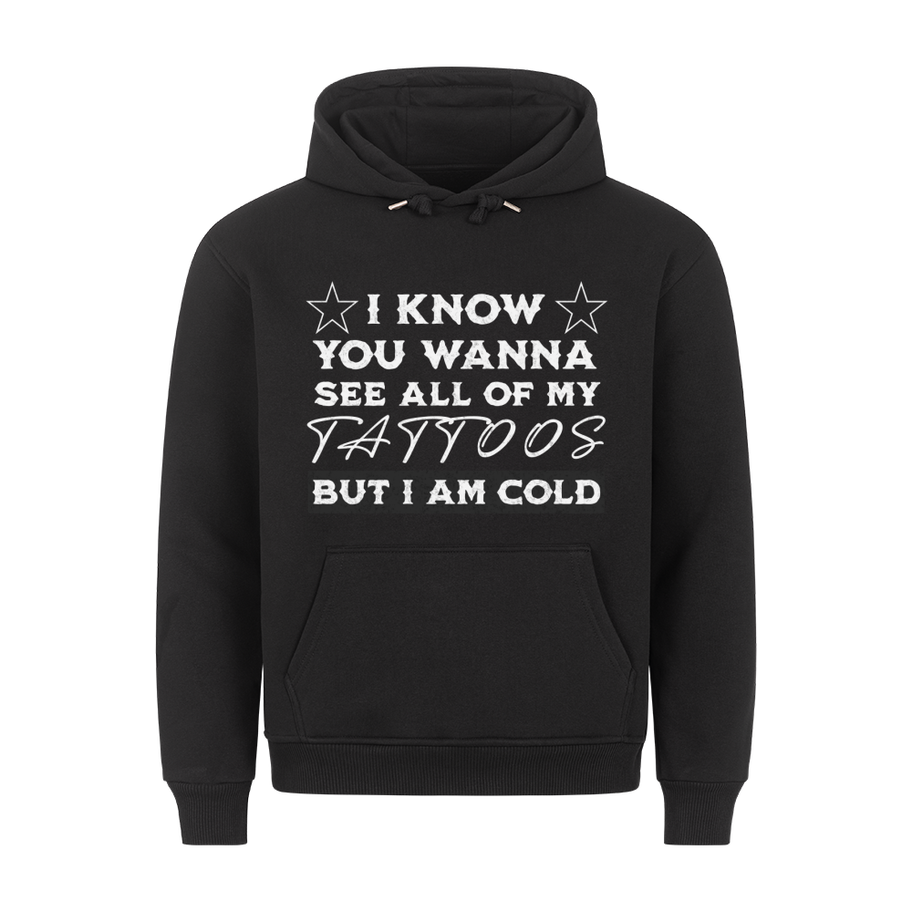 See all my tattoos - Hoodie Hoodie  S Schwarz  Tattoo Fashion von inked-mafia.de. Dieses Teil gehört in jeden Kleiderschrank eines inked-rebels! Finde ideale Geschenke für Tätowierte, Tattoofans oder Tätowierer.