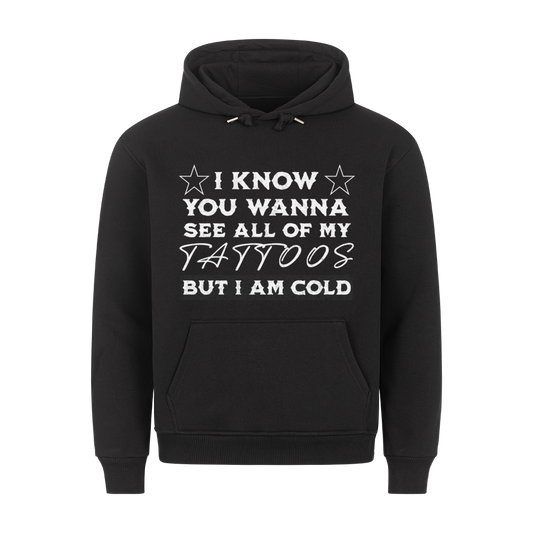 See all my tattoos - Hoodie Hoodie  S Schwarz  Tattoo Fashion von inked-mafia.de. Dieses Teil gehört in jeden Kleiderschrank eines inked-rebels! Finde ideale Geschenke für Tätowierte, Tattoofans oder Tätowierer.