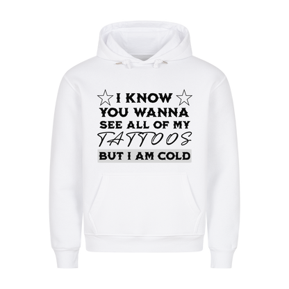 See all my tattoos - Hoodie Hoodie  S Weiß  Tattoo Fashion von inked-mafia.de. Dieses Teil gehört in jeden Kleiderschrank eines inked-rebels! Finde ideale Geschenke für Tätowierte, Tattoofans oder Tätowierer.