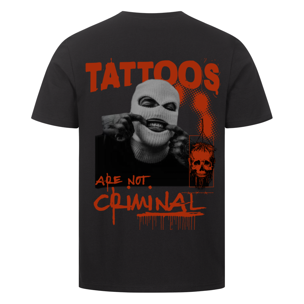 Criminal - Premium Backprint Shirt T-Shirt     Tattoo Fashion von inked-mafia.de. Dieses Teil gehört in jeden Kleiderschrank eines inked-rebels! Finde ideale Geschenke für Tätowierte, Tattoofans oder Tätowierer.