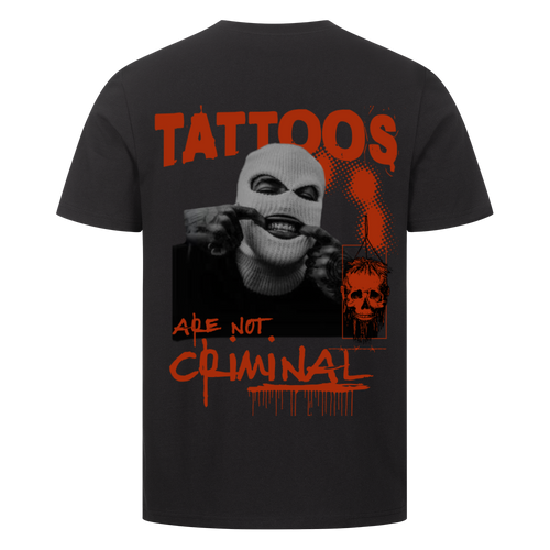 Criminal - Premium Backprint Shirt T-Shirt     Tattoo Fashion von inked-mafia.de. Dieses Teil gehört in jeden Kleiderschrank eines inked-rebels! Finde ideale Geschenke für Tätowierte, Tattoofans oder Tätowierer.