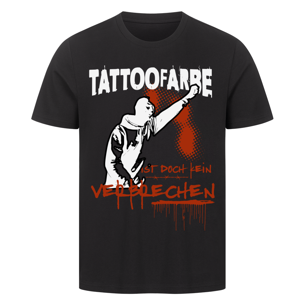 Tattoofarbe - Premium Shirt T-Shirt  S Schwarz  Tattoo Fashion von inked-mafia.de. Dieses Teil gehört in jeden Kleiderschrank eines inked-rebels! Finde ideale Geschenke für Tätowierte, Tattoofans oder Tätowierer.