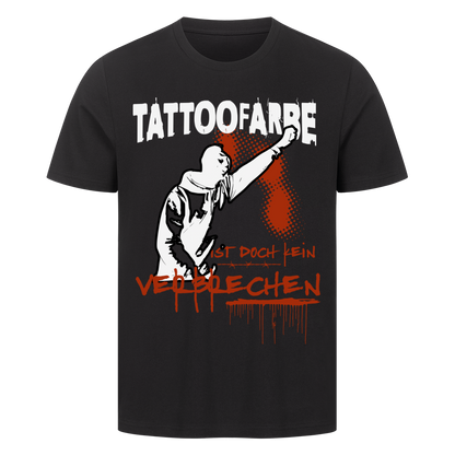 Tattoofarbe - Premium Shirt T-Shirt  S Schwarz  Tattoo Fashion von inked-mafia.de. Dieses Teil gehört in jeden Kleiderschrank eines inked-rebels! Finde ideale Geschenke für Tätowierte, Tattoofans oder Tätowierer.