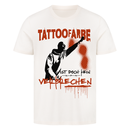 Tattoofarbe - Premium Shirt T-Shirt  S Beige  Tattoo Fashion von inked-mafia.de. Dieses Teil gehört in jeden Kleiderschrank eines inked-rebels! Finde ideale Geschenke für Tätowierte, Tattoofans oder Tätowierer.