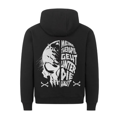 Unter die Haut - Backprint Hoodie Hoodie  S Schwarz  Tattoo Fashion von inked-mafia.de. Dieses Teil gehört in jeden Kleiderschrank eines inked-rebels! Finde ideale Geschenke für Tätowierte, Tattoofans oder Tätowierer.