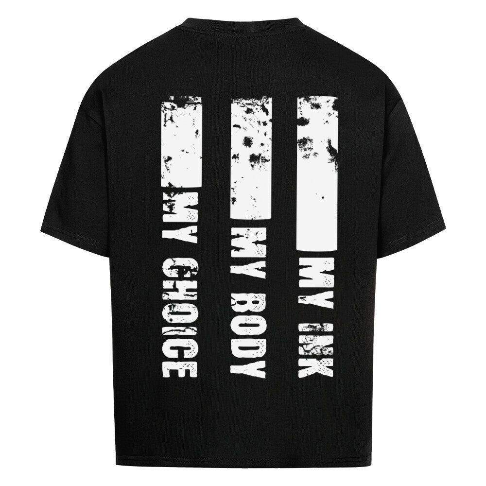 My Ink - Heavy Oversized Backprint Shirt T-Shirt  XS Schwarz  Tattoo Fashion von inked-mafia.de. Dieses Teil gehört in jeden Kleiderschrank eines inked-rebels! Finde ideale Geschenke für Tätowierte, Tattoofans oder Tätowierer.
