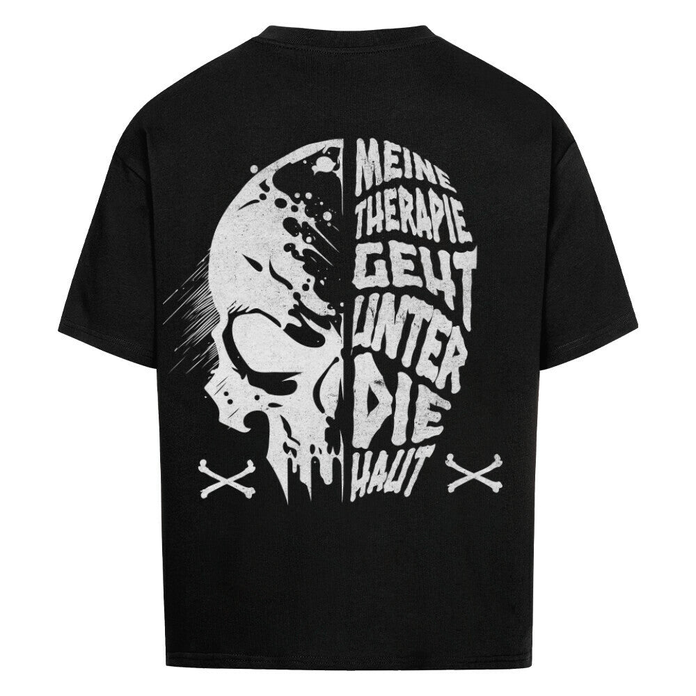 Unter die Haut - Heavy Oversized Backprint Shirt T-Shirt  XS Schwarz  Tattoo Fashion von inked-mafia.de. Dieses Teil gehört in jeden Kleiderschrank eines inked-rebels! Finde ideale Geschenke für Tätowierte, Tattoofans oder Tätowierer.