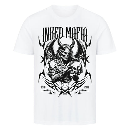 Devil - Premium Shirt T-Shirt  S Weiß  Tattoo Fashion von inked-mafia.de. Dieses Teil gehört in jeden Kleiderschrank eines inked-rebels! Finde ideale Geschenke für Tätowierte, Tattoofans oder Tätowierer.