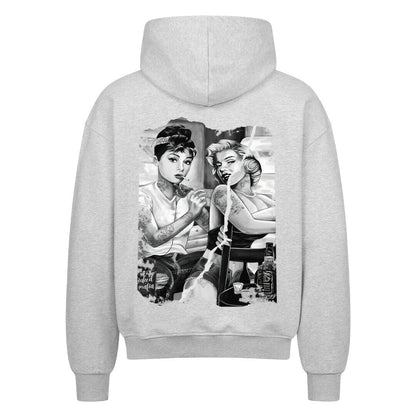 Old Style - Heavy Oversized Backprint Zipper Hoodie  S Grau  Tattoo Fashion von inked-mafia.de. Dieses Teil gehört in jeden Kleiderschrank eines inked-rebels! Finde ideale Geschenke für Tätowierte, Tattoofans oder Tätowierer.