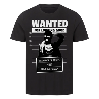 Wanted - Premium Shirt Customizer  Premium Shirt Black S Tattoo Fashion von inked-mafia.de. Dieses Teil gehört in jeden Kleiderschrank eines inked-rebels! Finde ideale Geschenke für Tätowierte, Tattoofans oder Tätowierer.