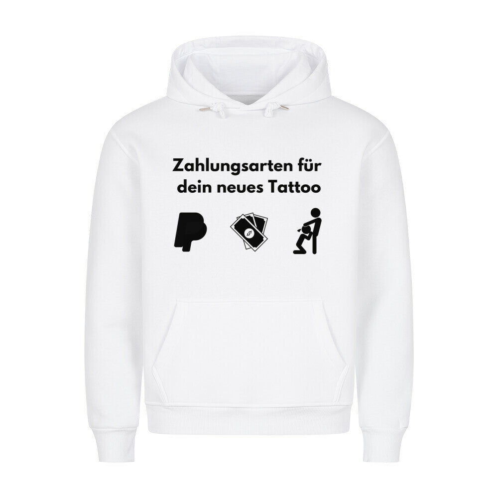 Zahlungsarten - Hoodie Hoodie  S Weiß  Tattoo Fashion von inked-mafia.de. Dieses Teil gehört in jeden Kleiderschrank eines inked-rebels! Finde ideale Geschenke für Tätowierte, Tattoofans oder Tätowierer.