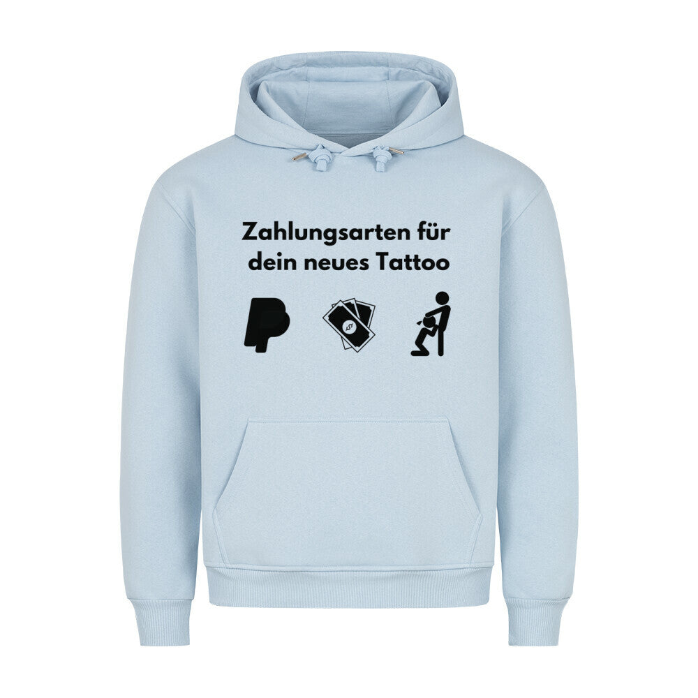 Zahlungsarten - Hoodie Hoodie  S Hellblau  Tattoo Fashion von inked-mafia.de. Dieses Teil gehört in jeden Kleiderschrank eines inked-rebels! Finde ideale Geschenke für Tätowierte, Tattoofans oder Tätowierer.