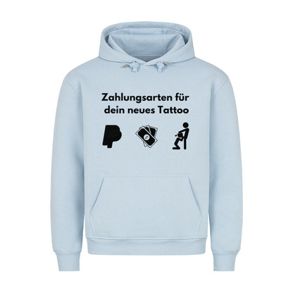 Zahlungsarten - Hoodie Hoodie  S Hellblau  Tattoo Fashion von inked-mafia.de. Dieses Teil gehört in jeden Kleiderschrank eines inked-rebels! Finde ideale Geschenke für Tätowierte, Tattoofans oder Tätowierer.