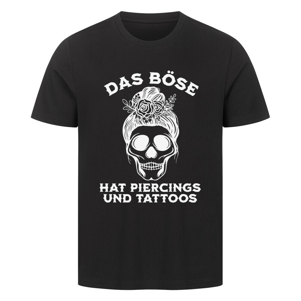 Das Böse - Premium Shirt T-Shirt  S Schwarz  Tattoo Fashion von inked-mafia.de. Dieses Teil gehört in jeden Kleiderschrank eines inked-rebels! Finde ideale Geschenke für Tätowierte, Tattoofans oder Tätowierer.