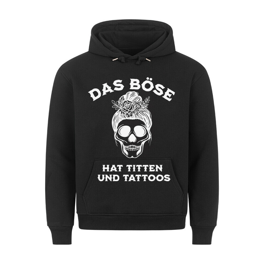 Das Böse - Hoodie Hoodie  S Schwarz  Tattoo Fashion von inked-mafia.de. Dieses Teil gehört in jeden Kleiderschrank eines inked-rebels! Finde ideale Geschenke für Tätowierte, Tattoofans oder Tätowierer.